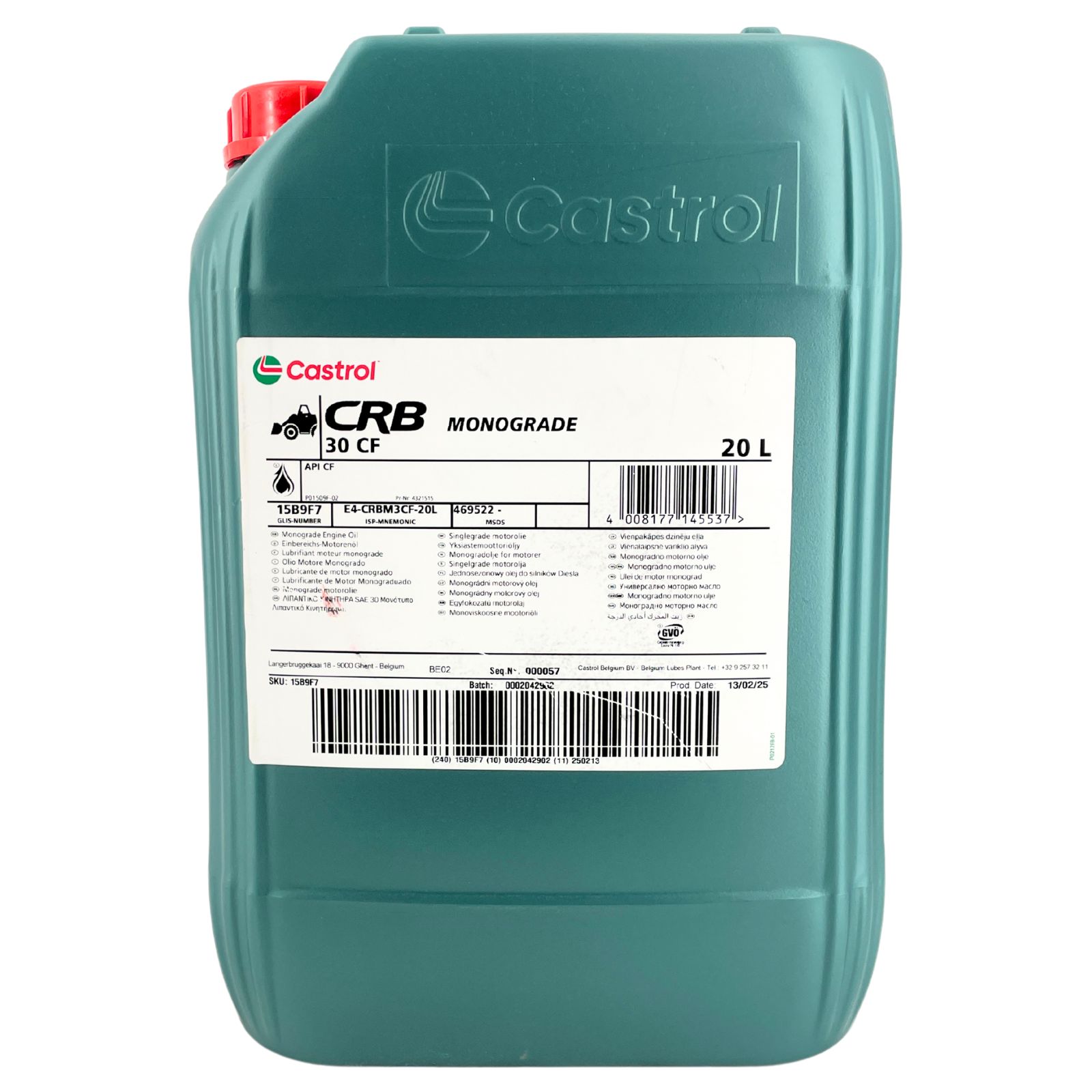 Castrol CRB Monograde 30 CF 20 Liter
