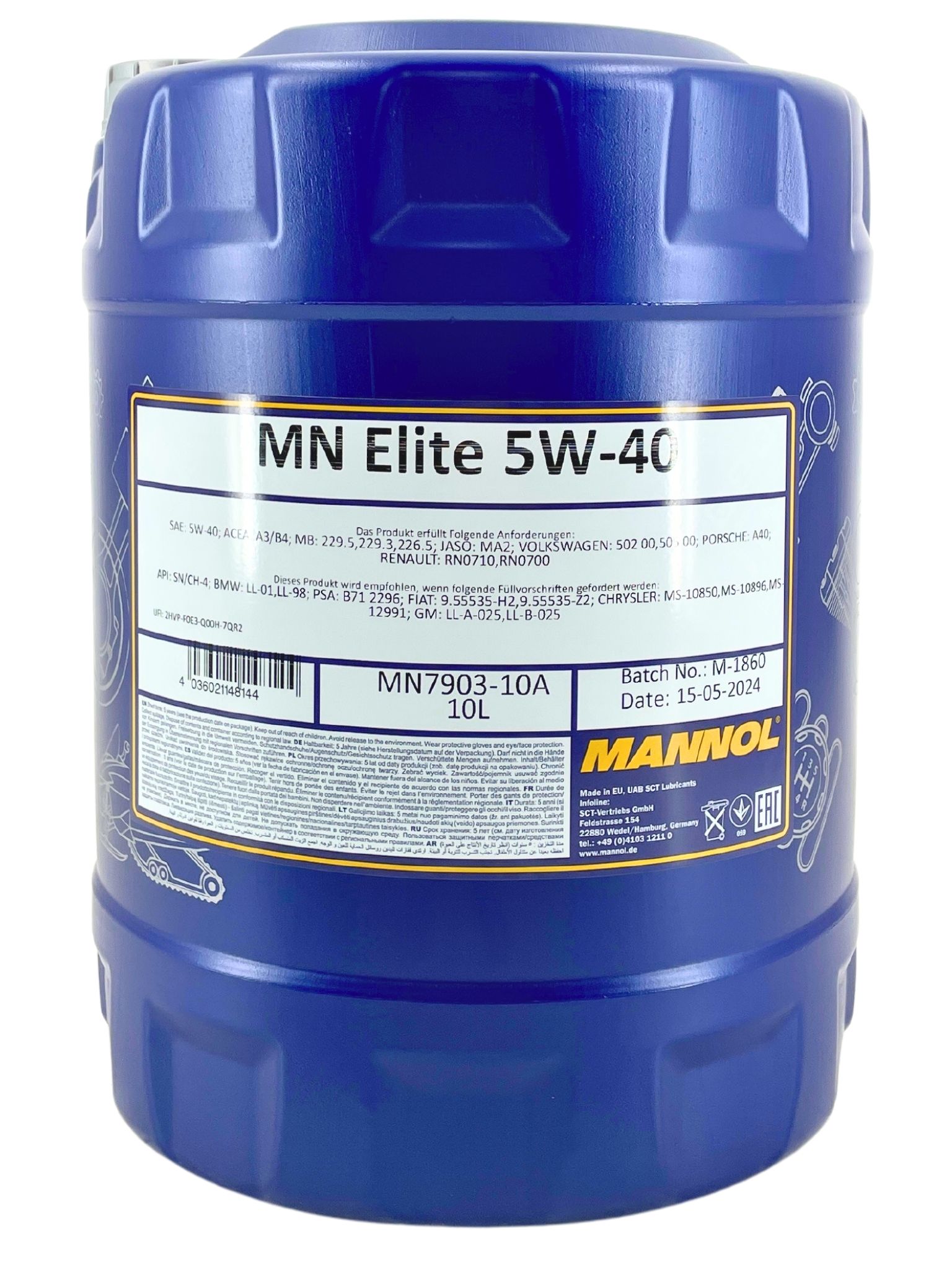 Mannol Elite 5W-40 10 Liter