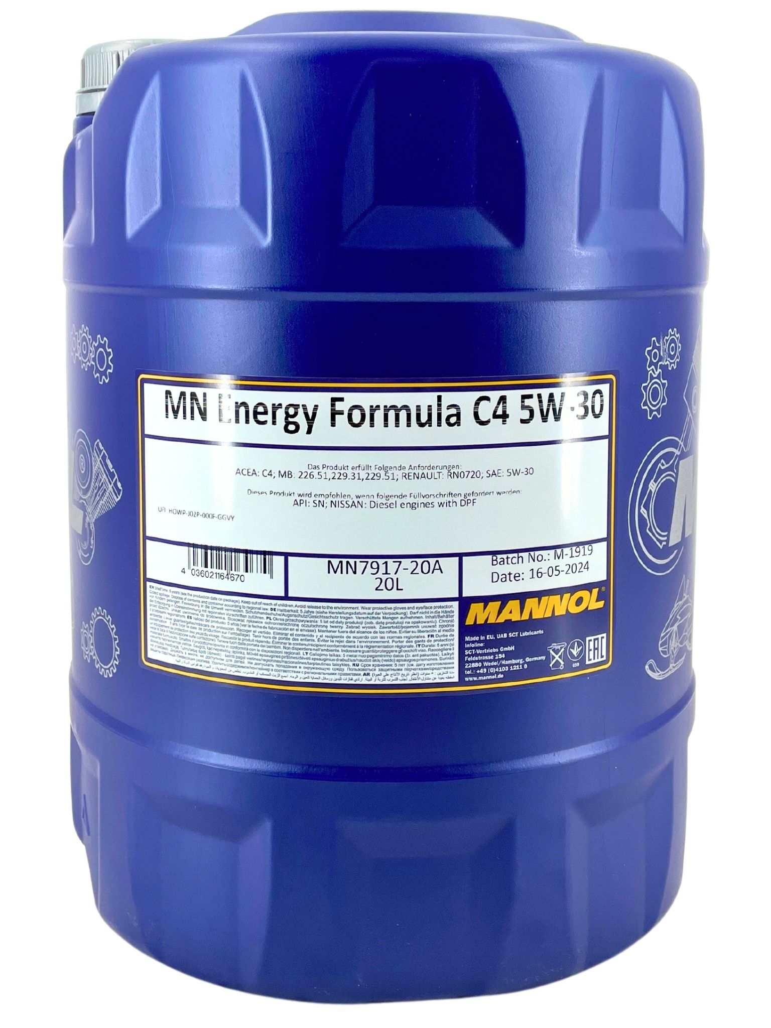 Mannol Energy Formula JP 5W-30 20 Liter