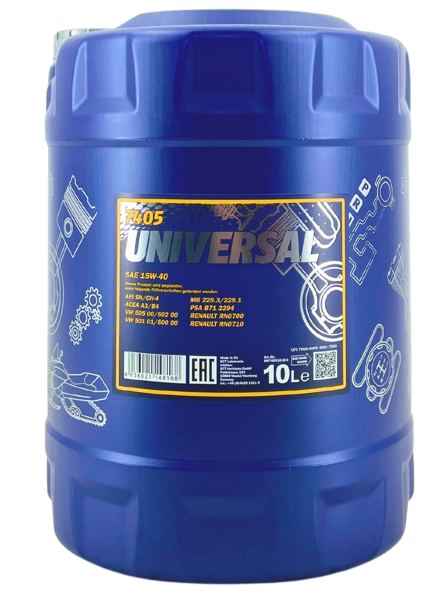 Mannol Universal 15W-40 10 Liter