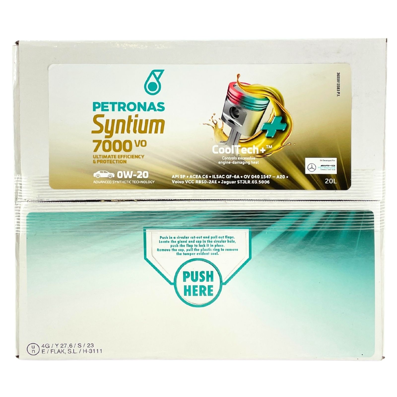 Petronas Syntium 7000 VO 0W-20 20 Liter