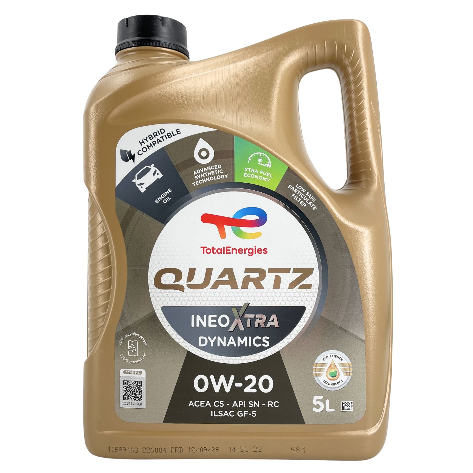 Total Quartz Ineo Xtra Dynamics 0W-20 5 Liter