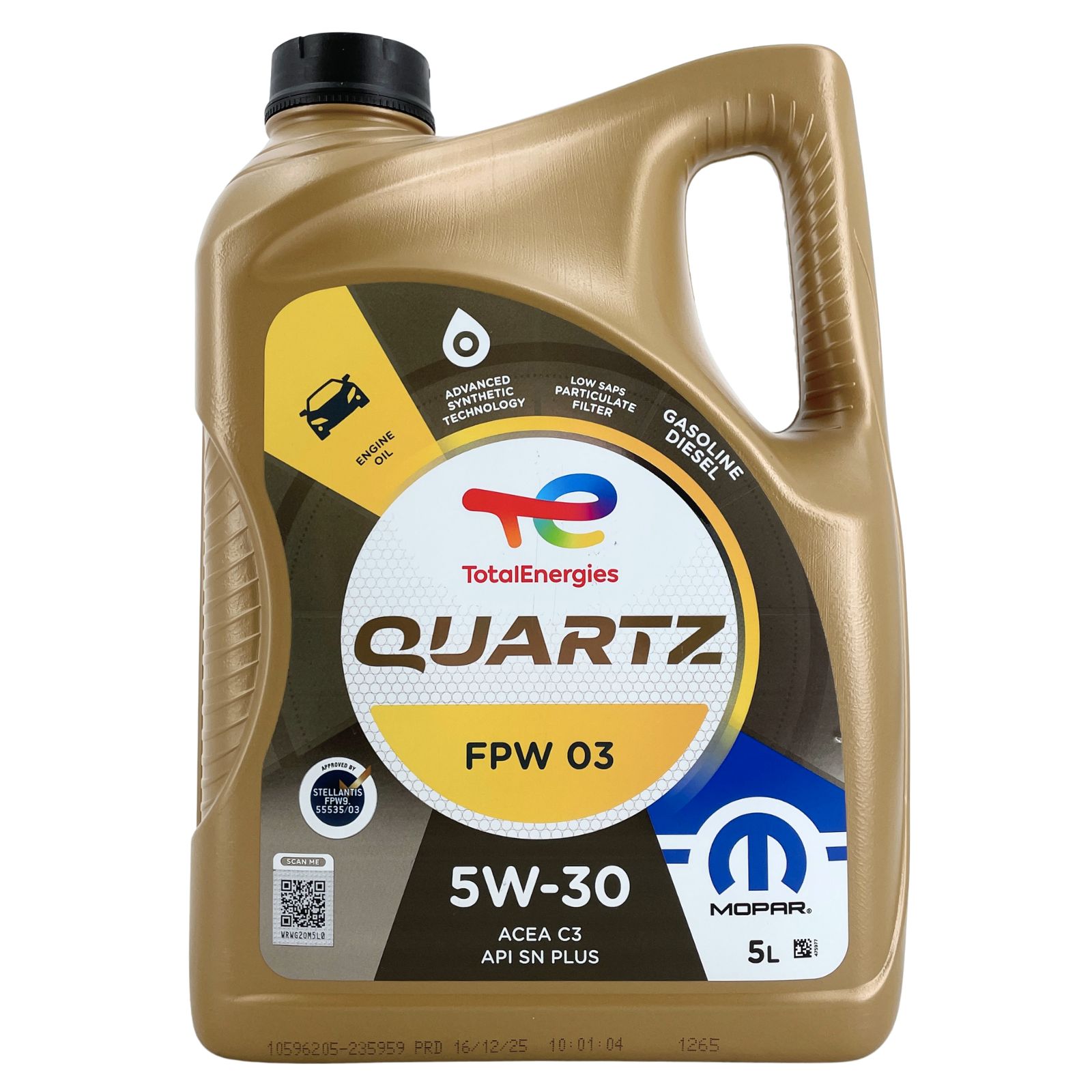 Total Quartz Mopar FPW03 5W-30 5 Liter