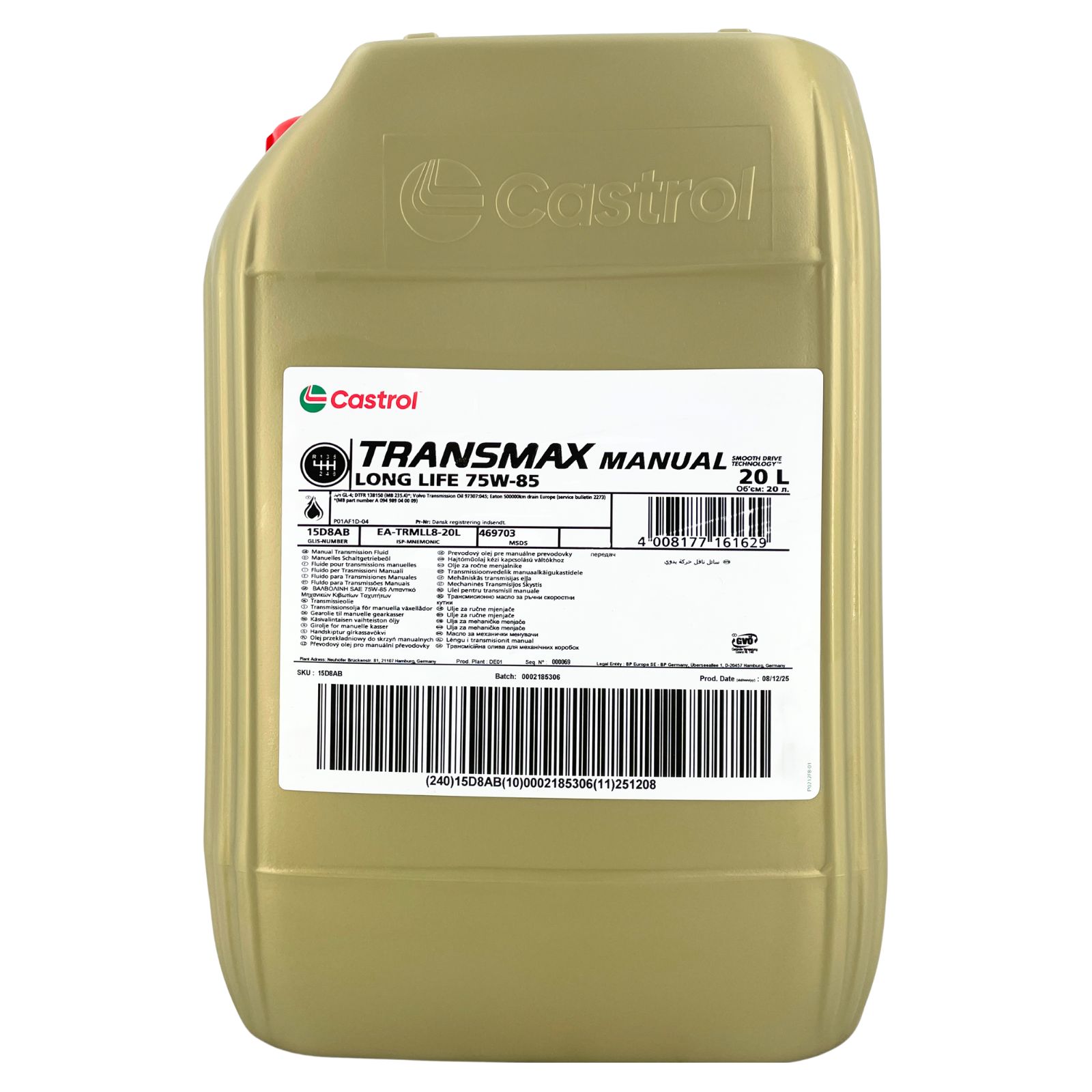 Castrol Transmax Manual Longlife 75W-85 20 Liter