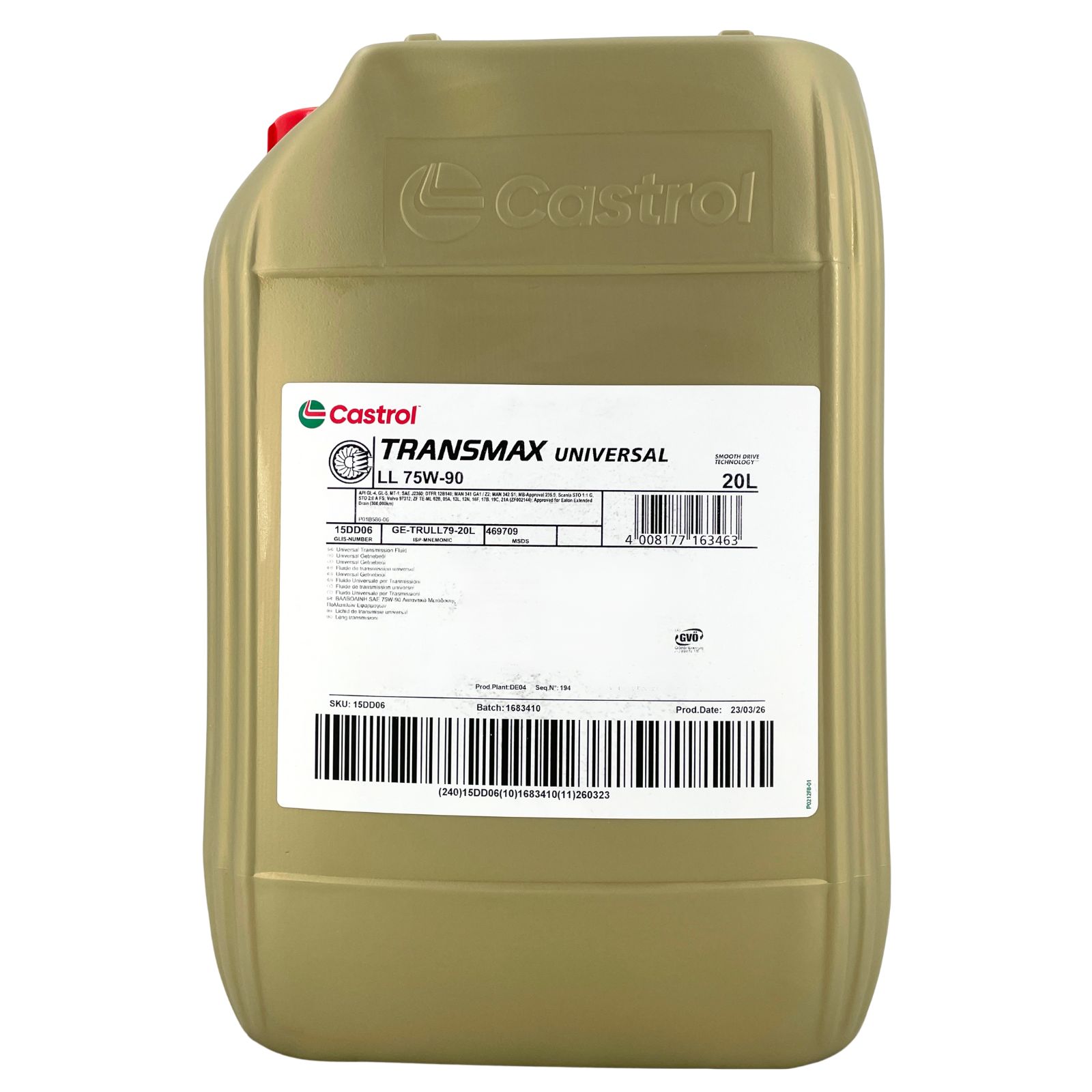 Castrol Transmax Universal LL 75W-90 20 Liter