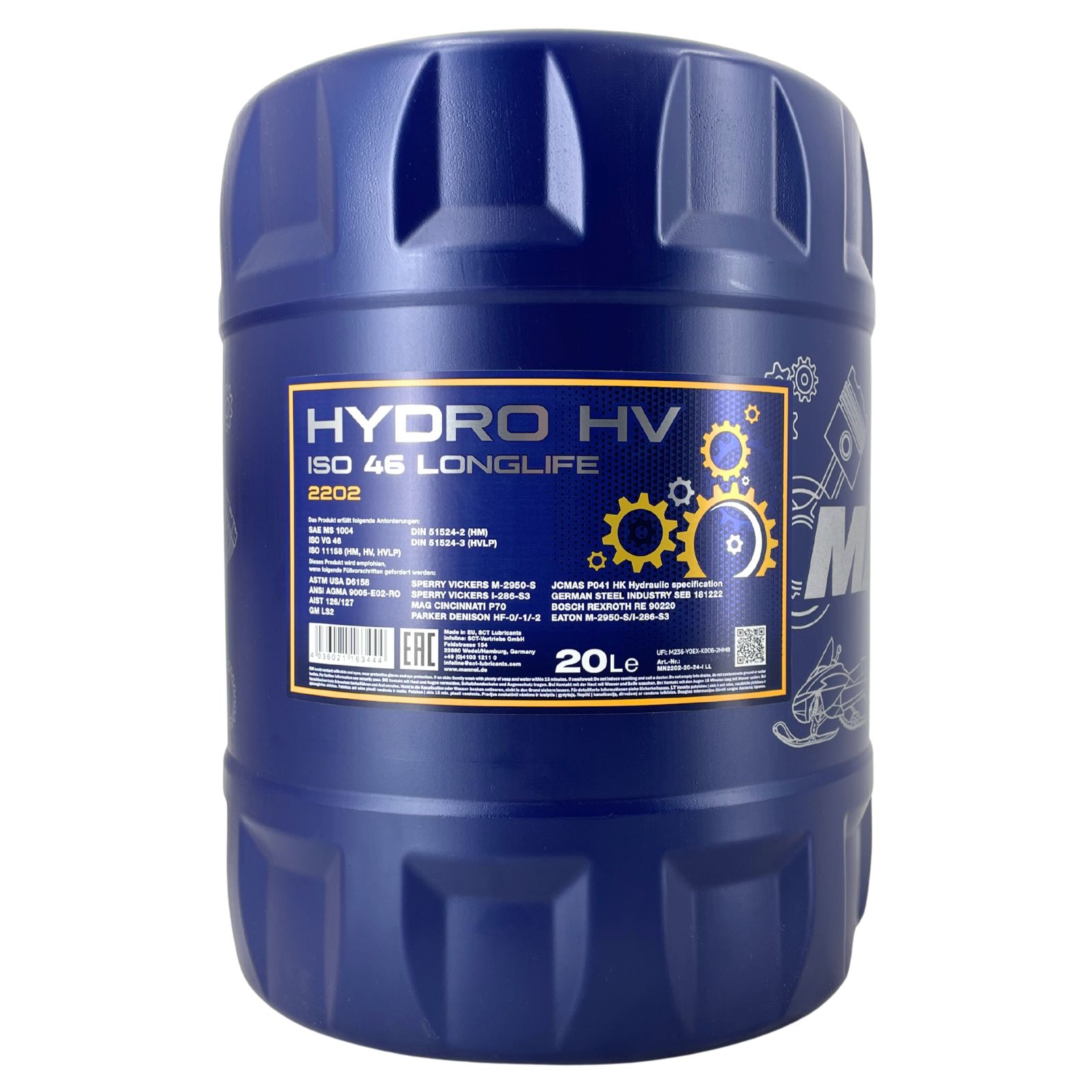 Mannol Hydro HV ISO 46 / HVLP 46 Longlife 20 Liter