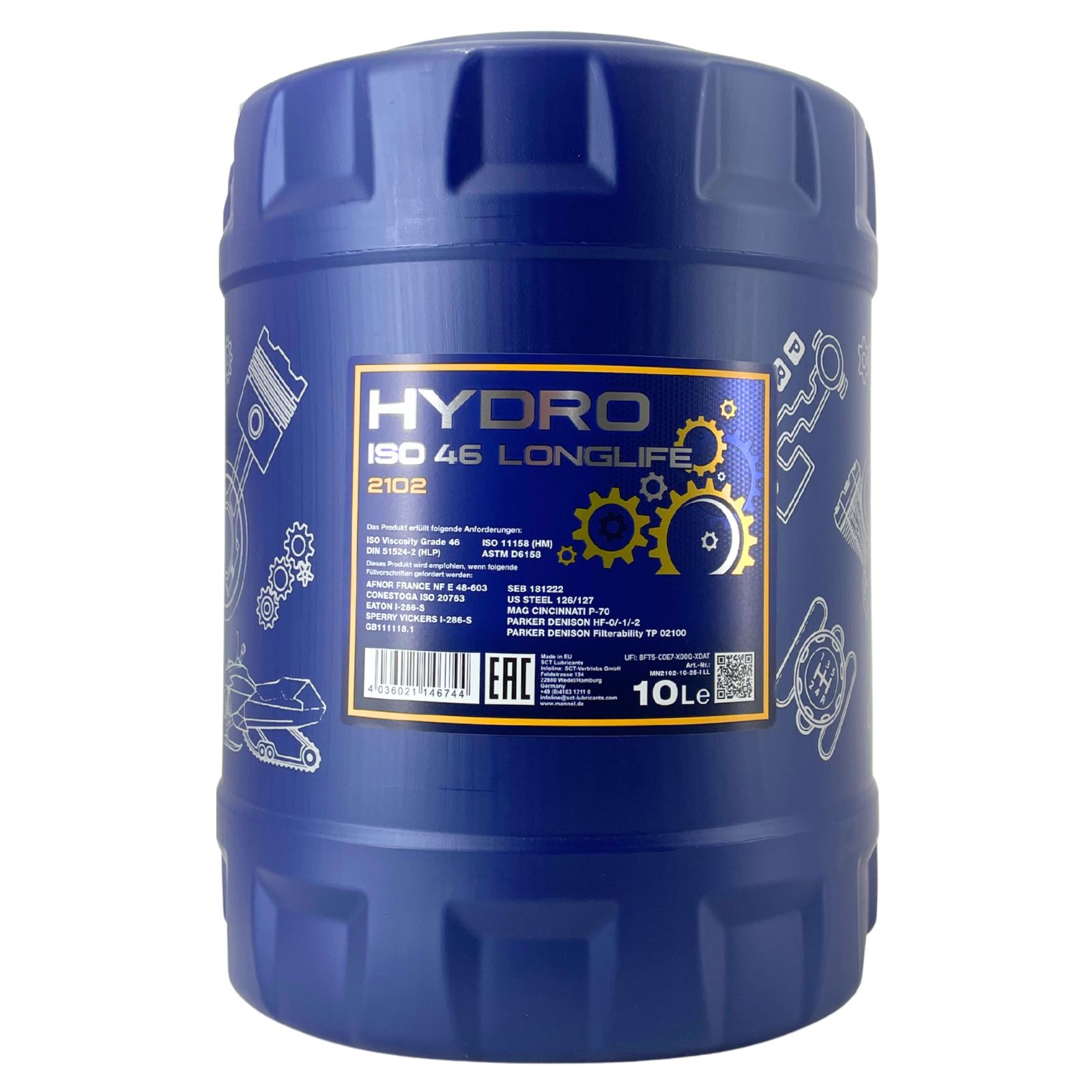 Mannol Hydro ISO 46 Longlife 10 Liter
