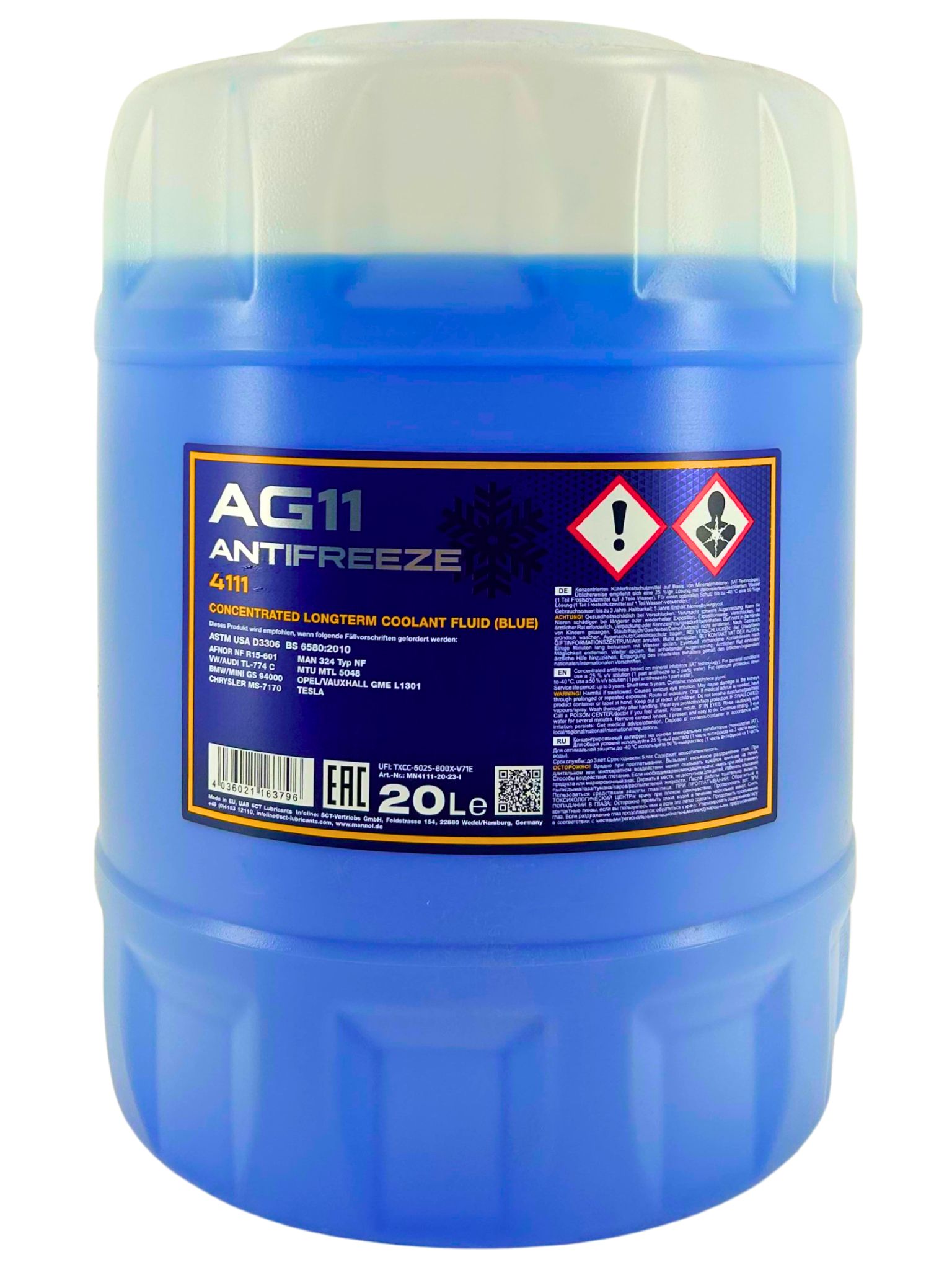 Mannol Antifreeze AG11 Frostschutz Konzentrat 20 Liter