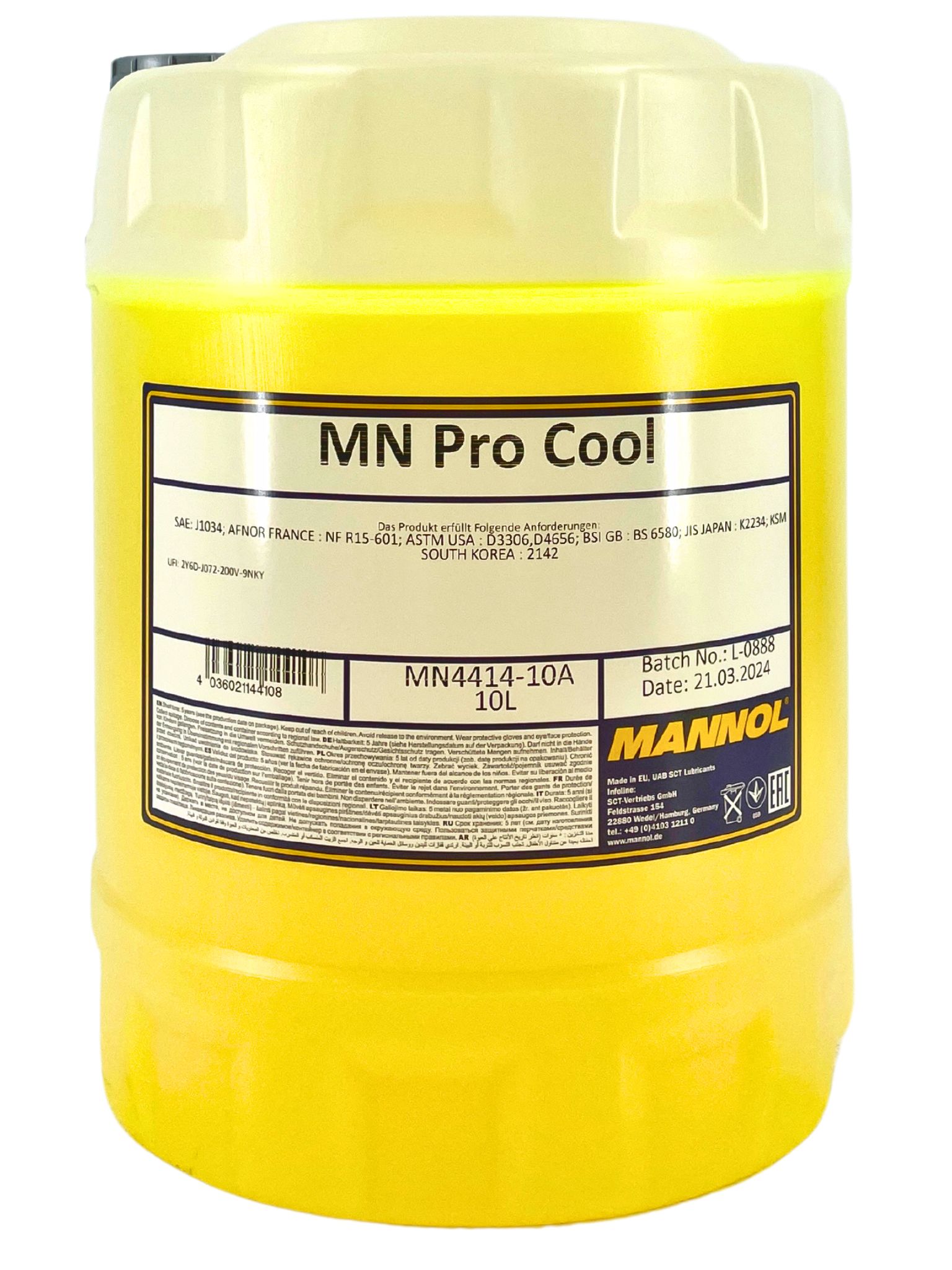 Mannol Pro Cool Kühlerfrostschutz 10 Liter