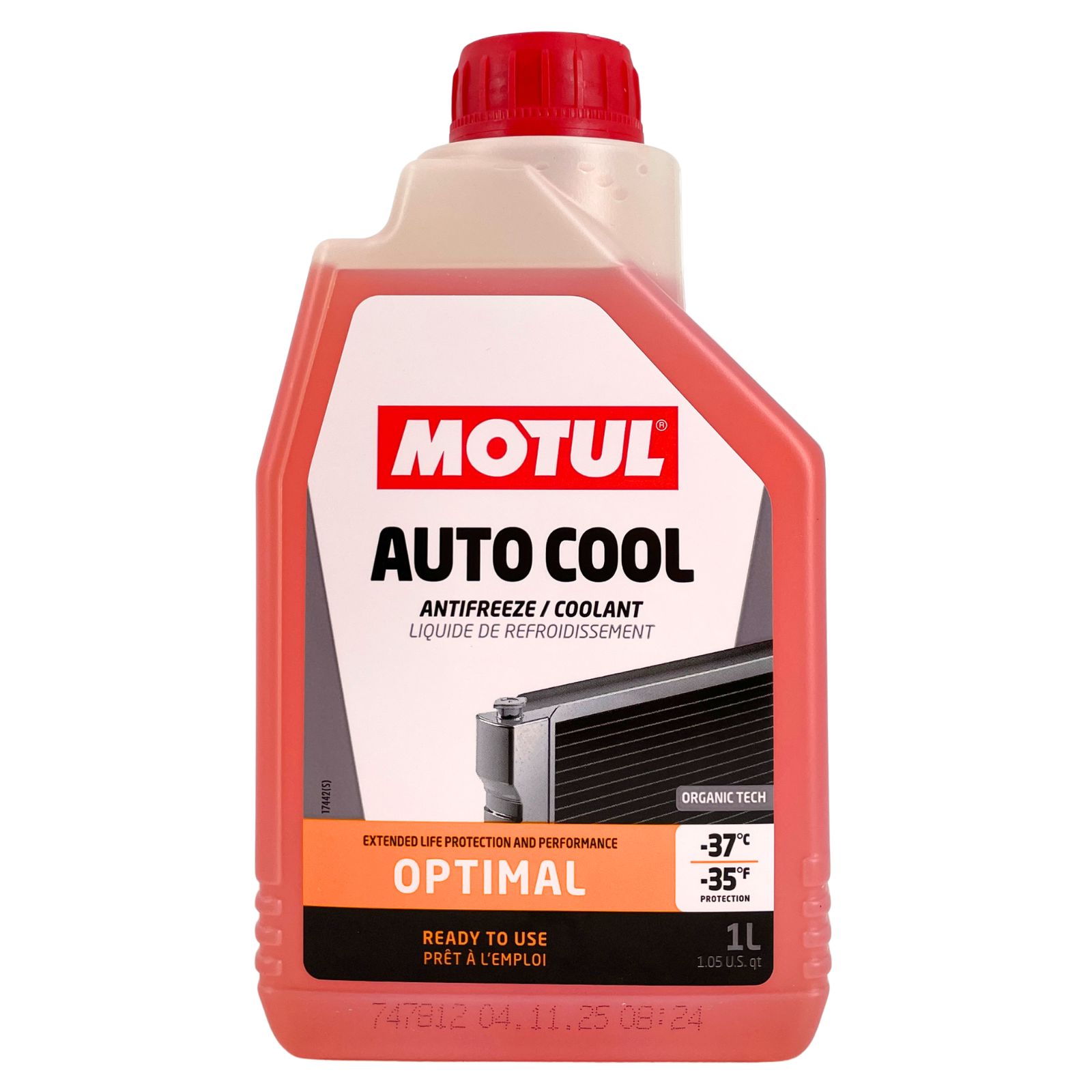 Motul Auto Cool Optimal -37°C Kühlerfrostschutz gebrauchsfertig 1 Liter
