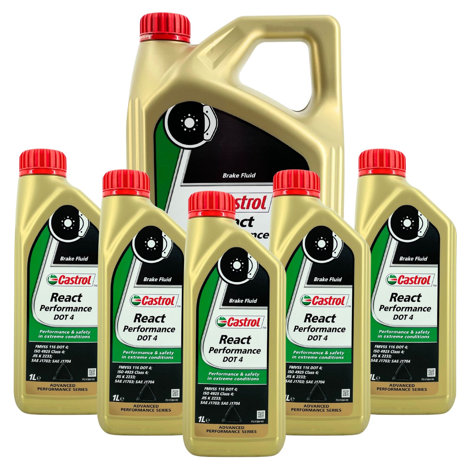 Castrol React Performance DOT 4 Bremsflüssigkeit 5 Liter